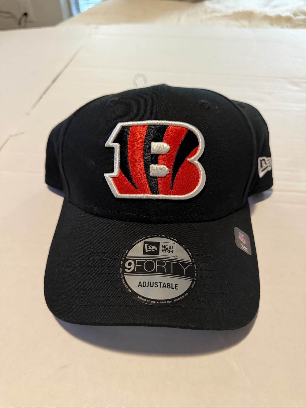 Cincinnati Bengals New Era 9FORTY Black Adjustable Hat NFL